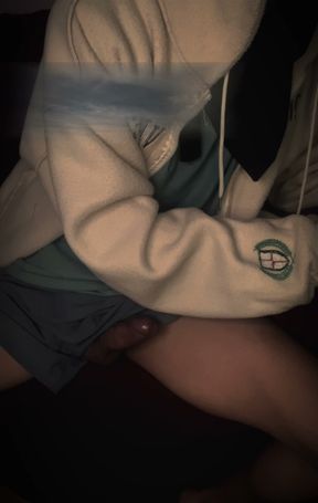 Hard cock on cum fresh