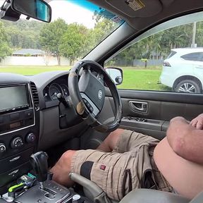 Wank off in the Car