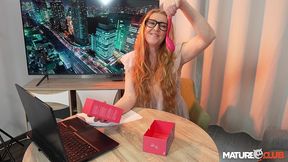 juicy redhead showhost lenka seduces her new cameraman bruno