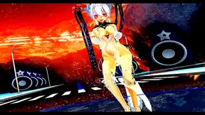 Hentai Anime Girl Dances Seductively While Singing MMD Song