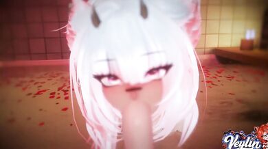 slick pov roleplay cosplay dripping wet bath with girlfriend vtubers