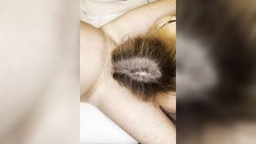 Hot mom's massive bosoms trap his nuts &mdash;  her gloved hand jacks him off