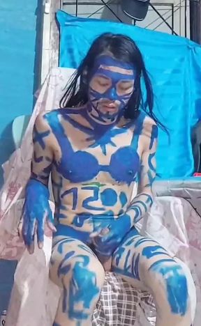 Punish young Hao. Catch the paint as funny.