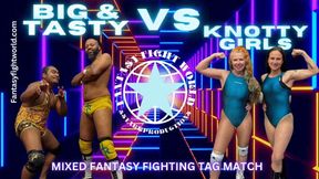 FFGMIX Knotty Girls vs Big and Tasty Mixed Tag Team Match mp4