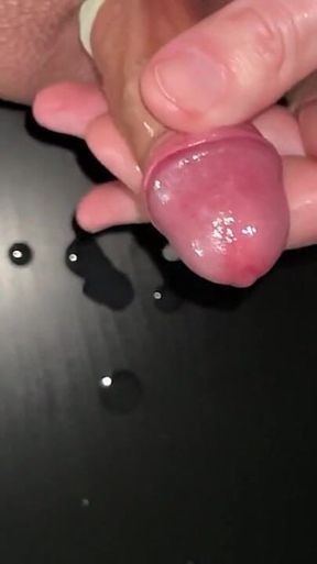Jerk My Small Foreskin Cock Until I Cum - Slow Motion