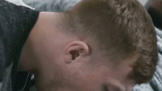 MINDBLOWING DEEP THROAT ACTION! Sexy Tattooed Hunk Zach Covington gets DEVASTATED by BBC Stallion Marquee DAngelo!
