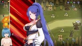 Busty anime heroines fight and fuck in animated 3D game