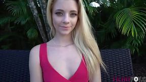 Blonde teen Riley dominated & fucked hard