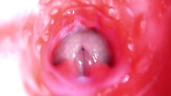 Extreme close up of a big cock in a sloppy wet sweet hole!
