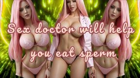 Sex doctor will help you eat sperm (Supportive CEI Therapy-fantasy) !