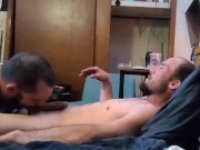 Redneck Tim gets rimmed & BWC straight cock sucked