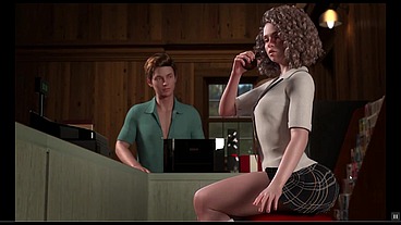 Treasure of Nadia - let's play without comments [PornPlay Hentai game] Ep.32 Clare the redhead treasure hunter is pressing our head between her massive tits