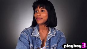 Ebony MILF with perfect big tits Jenna Foxx enjoys passion masturbation