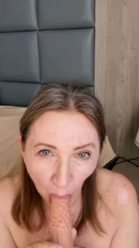 Stepmom caught you masturbating and helped you finish what you started