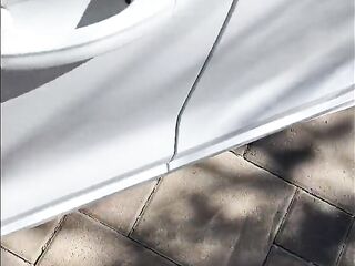 Cumming embarassingly Hard in a Starbucks Drive Thru (lush Control Part two)