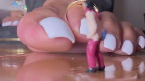 Giantess Payback: Trapped Between My Toes