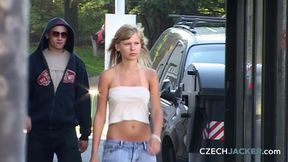 Czech Jacker 20 Topless Tease! - the Streets Just Got a Whole Lot Wilder