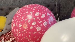 hotting mastrubate play on big balloons