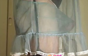 Belted Pad or Bra in my see-thru panties - Hmm? Crossdresser