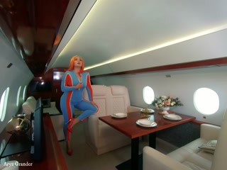 Backstage from photosession, 4 catsuits and fly jet photoshoot