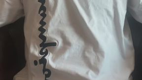 Smoking secretary offers herself to help boss unwind after long day