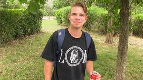 Trendy Czech Boy Gets Fucked in the Grass and Facial'd