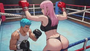 Mixed Boxing Stories #14: Pink Bangs and the Strip Ring Bargain