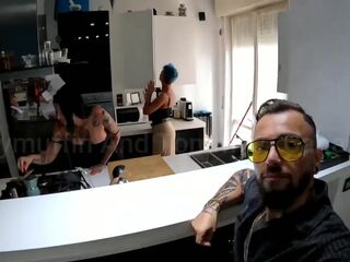 three Large Dongs Horror Group-sex