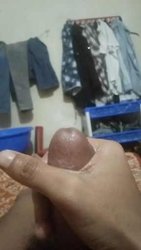 I got a handjob in my room.