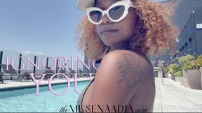 The Bratty Penthouse Poolside Black Goddess Ignores you 4K
