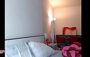 Amazing asian teen strokes her intense cock till she cums