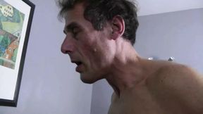 A Pretty Trans From the Islands Gets Fucked by Two Old Men