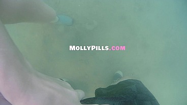 Awesome Sex on Public Beach Creampie POV - Molly Pills - Amateur College Chick with Big Booty Amazing Cock Riding!!