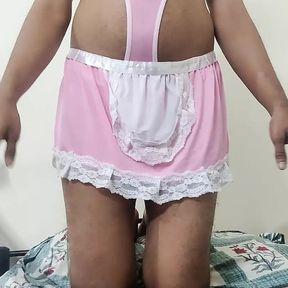 Indian Sissy Faggot Locked in Chastity Cage