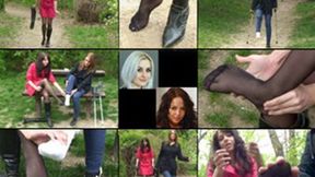 Vanessa and Hillary - Inconvenient Sprains, Hopping and Crutching (in HD 1920 X1080)