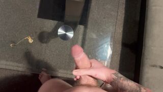 Shooting a massive explosion over my glass coffee table