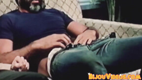 ”Vintage mature dudes Clay Russell & Joe Gage suck one anothers cock”