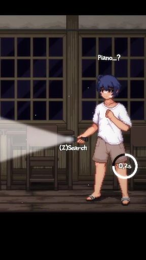 A ghost pianist girl uses my cock to penetrate her ass and.. (Houkago no Onigokko Gameplay5)   Clip 2