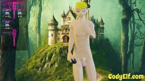 Cody Elf sends those big dick pics with gay anal toys