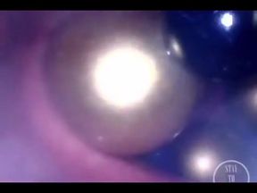Ball Chain Disappears Deep in Her Hole