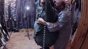 Part 1:- Punishment session for Stephanie for not sucking enough cock with Domina Satana and Lanista Bear.