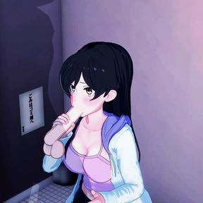 Chizuru Mizuhara: Gives A Quick Blowjob In A Public Bathroom