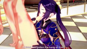 mona owes money and pays with sex - red - genshin impact - full & pov version on sheer & ptrn: fantasyking3