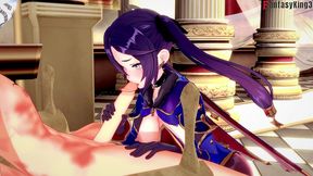 mona owes money and pays with sex - red - genshin impact - full & pov version on sheer & ptrn: fantasyking3