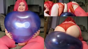 Valentine's Heart Balloon Hump Fest with BBW Daisy