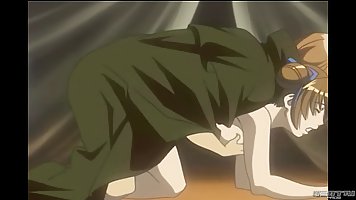Naughty Hentai chick is sucking a rock hard dick and getting it from the back
