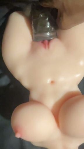 Have Fun with This Thick Mini Sex Doll.   Clip 2