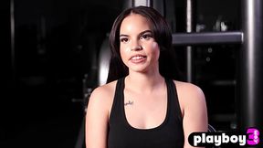 Sexy big ass girls working out with sexy MILF with perfect body Sarati