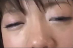 Japanese Slut Chokes on Fisted Gag