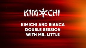KimChi and Bianca Blance Double Session with Mr Little - WMV